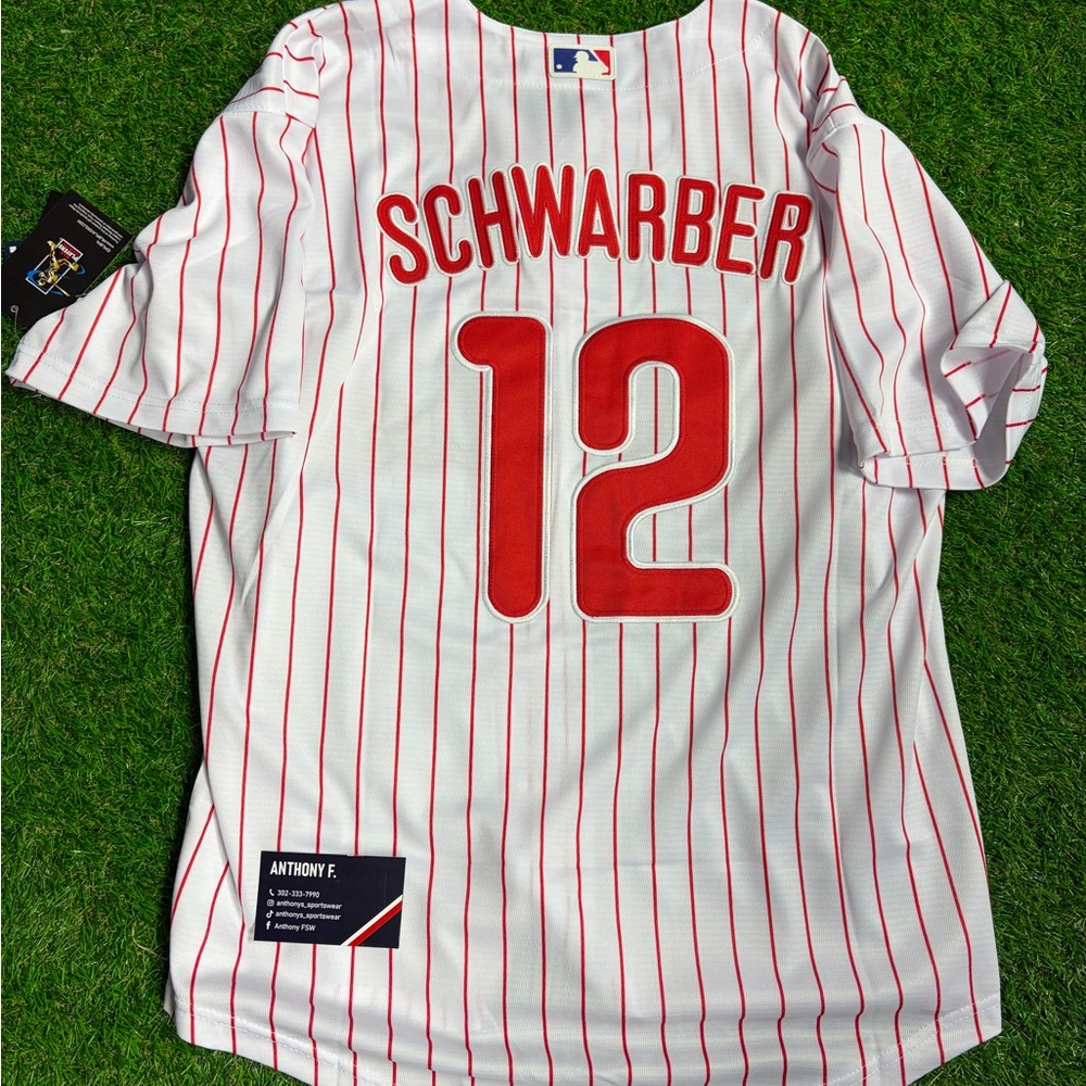 3XL Phillies Schwarber Pinstripe